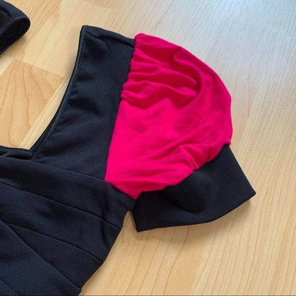 Pink & Black Foxy Jeans Blouse Size Medium - Picture 3 of 9